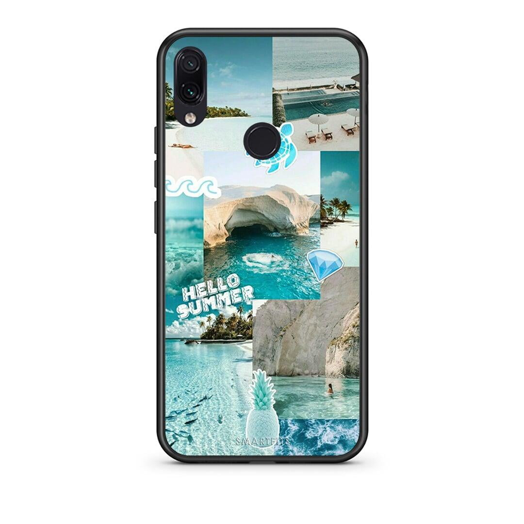 Xiaomi Redmi Note 7 Aesthetic Summer Θήκη από τη Smartfits με σχέδιο στο πίσω μέρος και μαύρο περίβλημα | Smartphone case with colorful back and black bezels by Smartfits