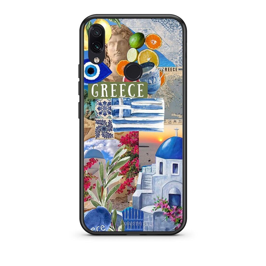 Xiaomi Redmi Note 7 All Greek Θήκη από τη Smartfits με σχέδιο στο πίσω μέρος και μαύρο περίβλημα | Smartphone case with colorful back and black bezels by Smartfits