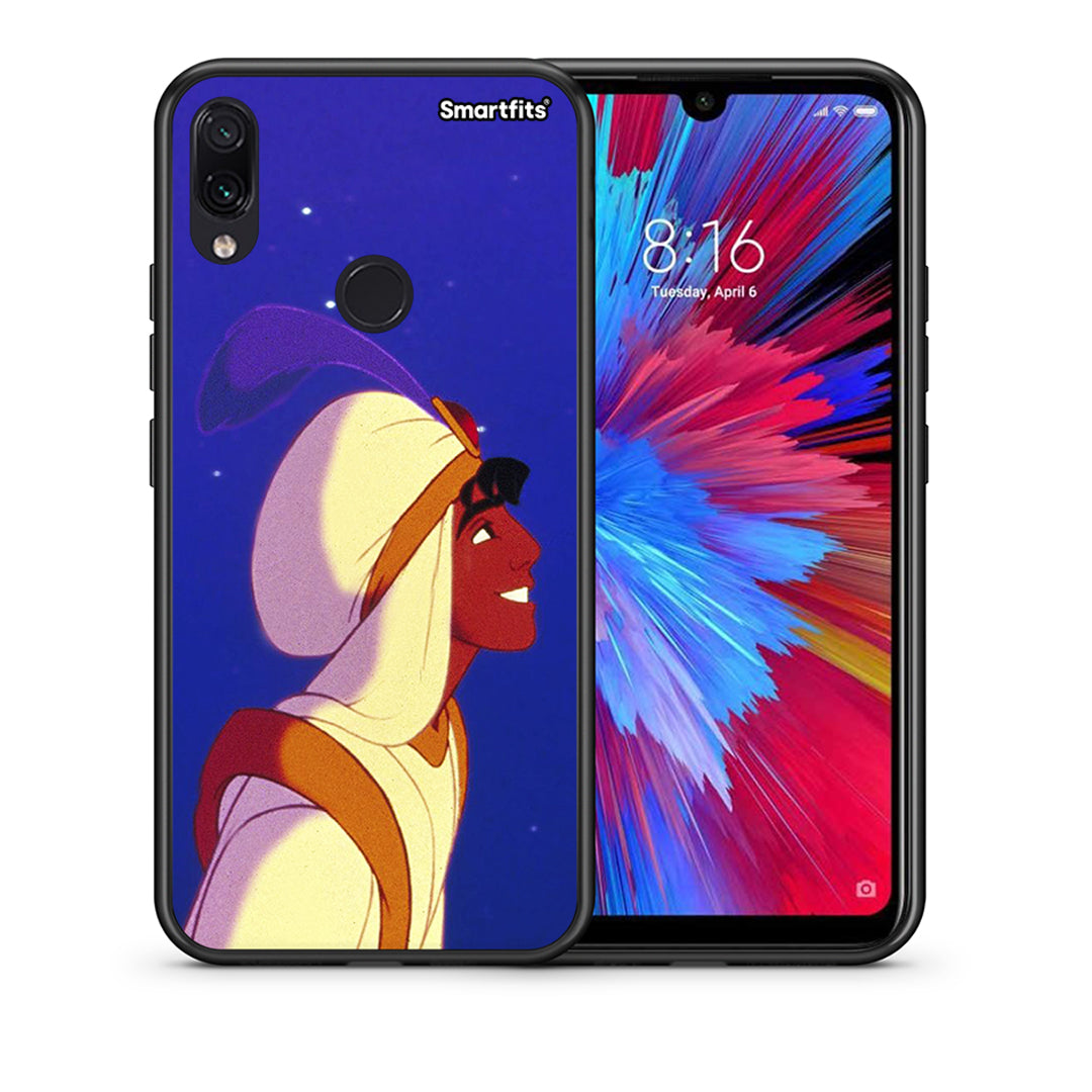 Θήκη Xiaomi Redmi Note 7 Alladin And Jasmine Love 1 από τη Smartfits με σχέδιο στο πίσω μέρος και μαύρο περίβλημα | Xiaomi Redmi Note 7 Alladin And Jasmine Love 1 case with colorful back and black bezels