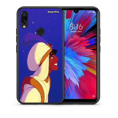 Θήκη Xiaomi Redmi Note 7 Alladin And Jasmine Love 1 από τη Smartfits με σχέδιο στο πίσω μέρος και μαύρο περίβλημα | Xiaomi Redmi Note 7 Alladin And Jasmine Love 1 case with colorful back and black bezels