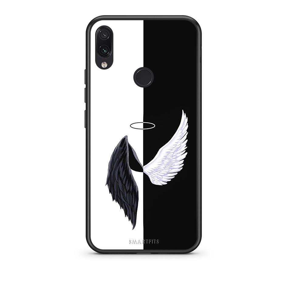 Xiaomi Redmi Note 7 Angels Demons θήκη από τη Smartfits με σχέδιο στο πίσω μέρος και μαύρο περίβλημα | Smartphone case with colorful back and black bezels by Smartfits