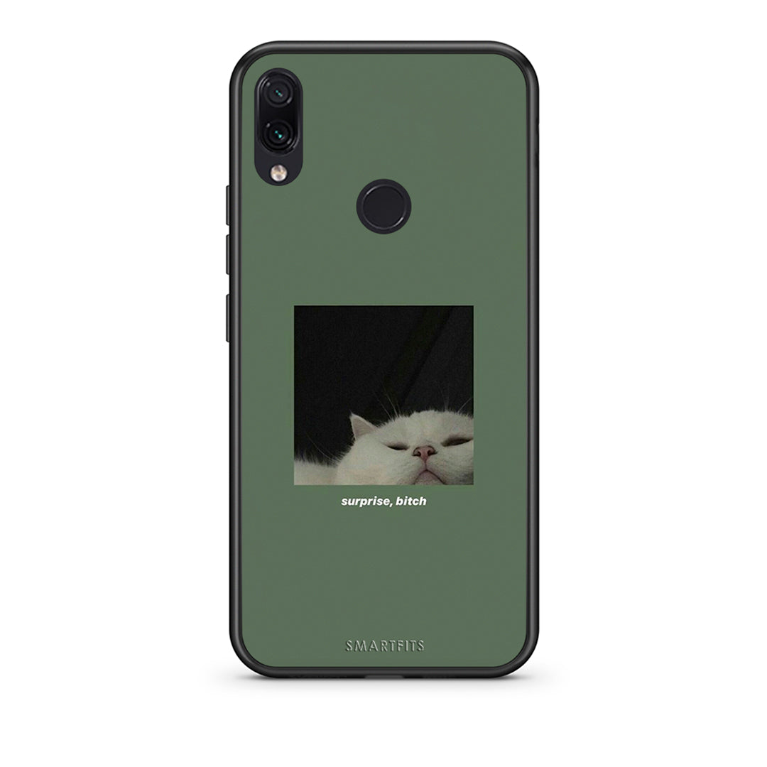 Xiaomi Redmi Note 7 Bitch Surprise θήκη από τη Smartfits με σχέδιο στο πίσω μέρος και μαύρο περίβλημα | Smartphone case with colorful back and black bezels by Smartfits