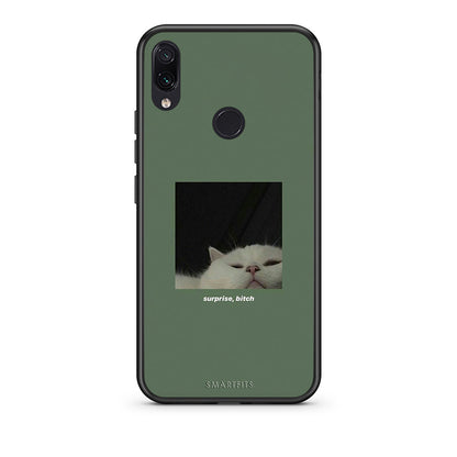 Xiaomi Redmi Note 7 Bitch Surprise θήκη από τη Smartfits με σχέδιο στο πίσω μέρος και μαύρο περίβλημα | Smartphone case with colorful back and black bezels by Smartfits