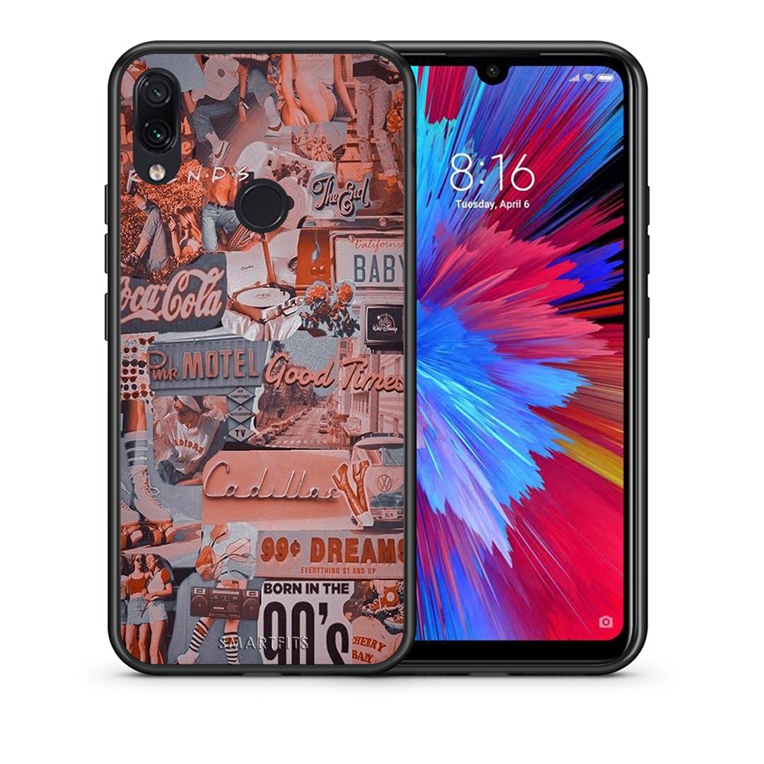 Θήκη Xiaomi Redmi Note 7 Born In 90s από τη Smartfits με σχέδιο στο πίσω μέρος και μαύρο περίβλημα | Xiaomi Redmi Note 7 Born In 90s case with colorful back and black bezels