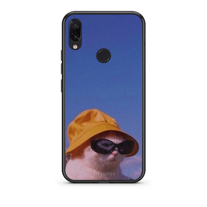 Xiaomi Redmi Note 7 Cat Diva θήκη από τη Smartfits με σχέδιο στο πίσω μέρος και μαύρο περίβλημα | Smartphone case with colorful back and black bezels by Smartfits