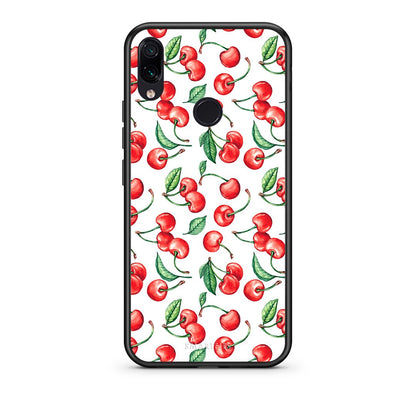 Xiaomi Redmi Note 7 Cherry Summer θήκη από τη Smartfits με σχέδιο στο πίσω μέρος και μαύρο περίβλημα | Smartphone case with colorful back and black bezels by Smartfits