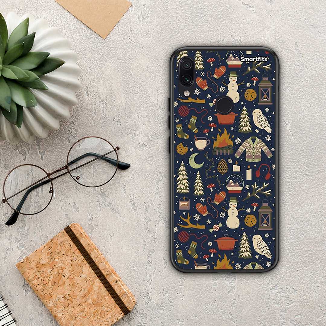 Christmas Elements - Xiaomi Redmi Note 7 θήκη