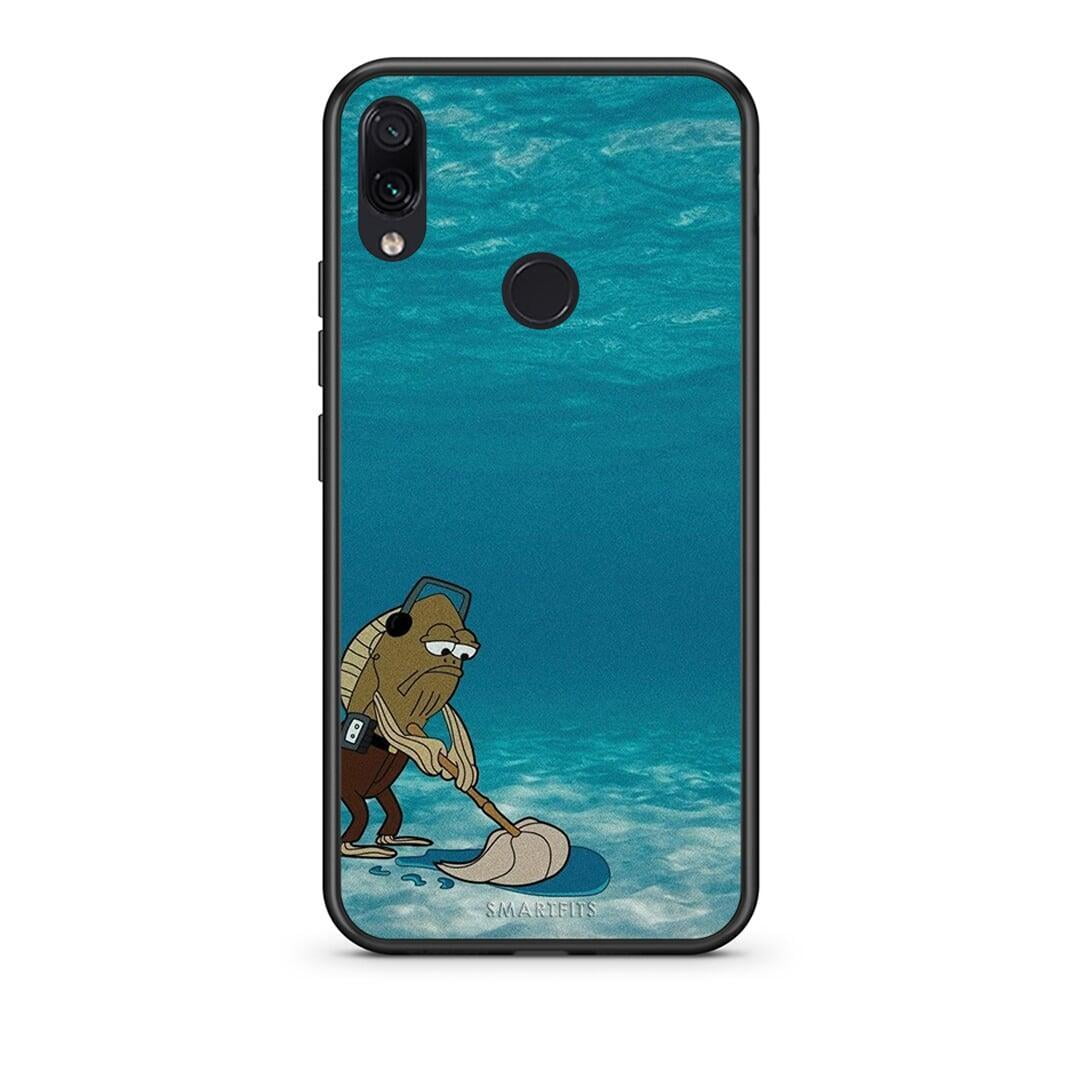 Xiaomi Redmi Note 7 Clean The Ocean Θήκη από τη Smartfits με σχέδιο στο πίσω μέρος και μαύρο περίβλημα | Smartphone case with colorful back and black bezels by Smartfits