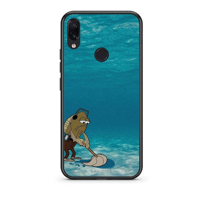 Xiaomi Redmi Note 7 Clean The Ocean Θήκη από τη Smartfits με σχέδιο στο πίσω μέρος και μαύρο περίβλημα | Smartphone case with colorful back and black bezels by Smartfits