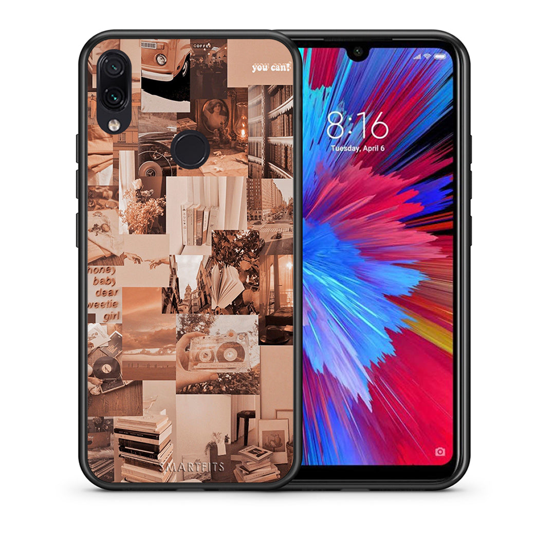 Θήκη Αγίου Βαλεντίνου Xiaomi Redmi Note 7 Collage You Can από τη Smartfits με σχέδιο στο πίσω μέρος και μαύρο περίβλημα | Xiaomi Redmi Note 7 Collage You Can case with colorful back and black bezels