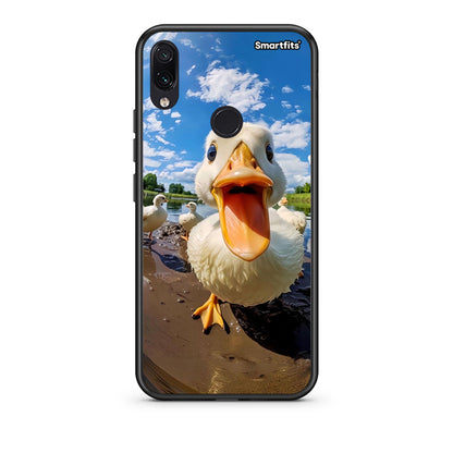 Xiaomi Redmi Note 7 Duck Face θήκη από τη Smartfits με σχέδιο στο πίσω μέρος και μαύρο περίβλημα | Smartphone case with colorful back and black bezels by Smartfits