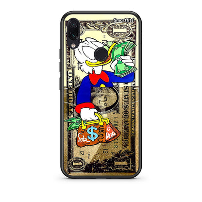 Xiaomi Redmi Note 7 Duck Money Θήκη από τη Smartfits με σχέδιο στο πίσω μέρος και μαύρο περίβλημα | Smartphone case with colorful back and black bezels by Smartfits