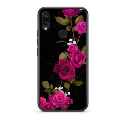 4 - Xiaomi Redmi Note 7 Red Roses Flower case, cover, bumper