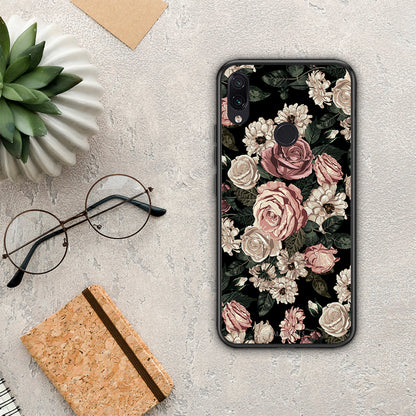 Flower Wild Roses - Xiaomi Redmi Note 7 θήκη