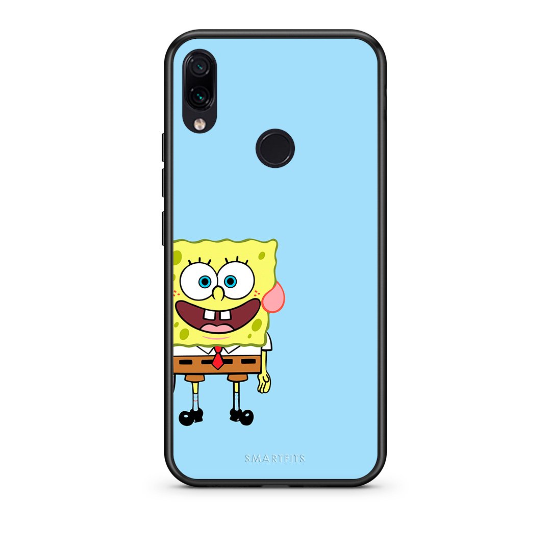 Xiaomi Redmi Note 7 Friends Bob θήκη από τη Smartfits με σχέδιο στο πίσω μέρος και μαύρο περίβλημα | Smartphone case with colorful back and black bezels by Smartfits