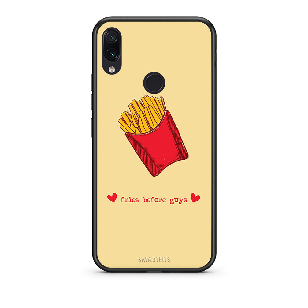 Xiaomi Redmi Note 7 Fries Before Guys Θήκη Αγίου Βαλεντίνου από τη Smartfits με σχέδιο στο πίσω μέρος και μαύρο περίβλημα | Smartphone case with colorful back and black bezels by Smartfits