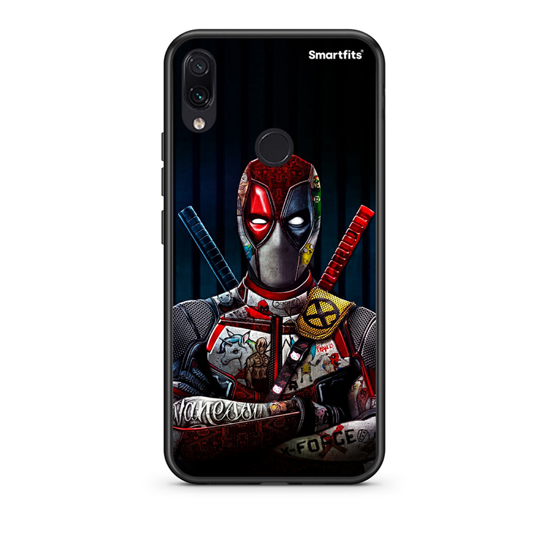 Xiaomi Redmi Note 7 Funny Guy θήκη από τη Smartfits με σχέδιο στο πίσω μέρος και μαύρο περίβλημα | Smartphone case with colorful back and black bezels by Smartfits