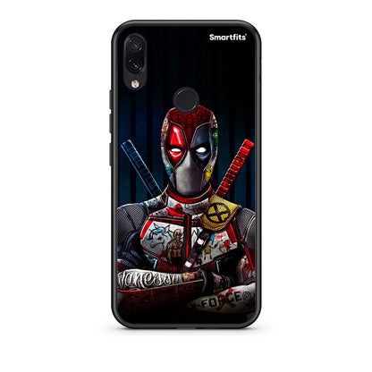 Xiaomi Redmi Note 7 Funny Guy θήκη από τη Smartfits με σχέδιο στο πίσω μέρος και μαύρο περίβλημα | Smartphone case with colorful back and black bezels by Smartfits