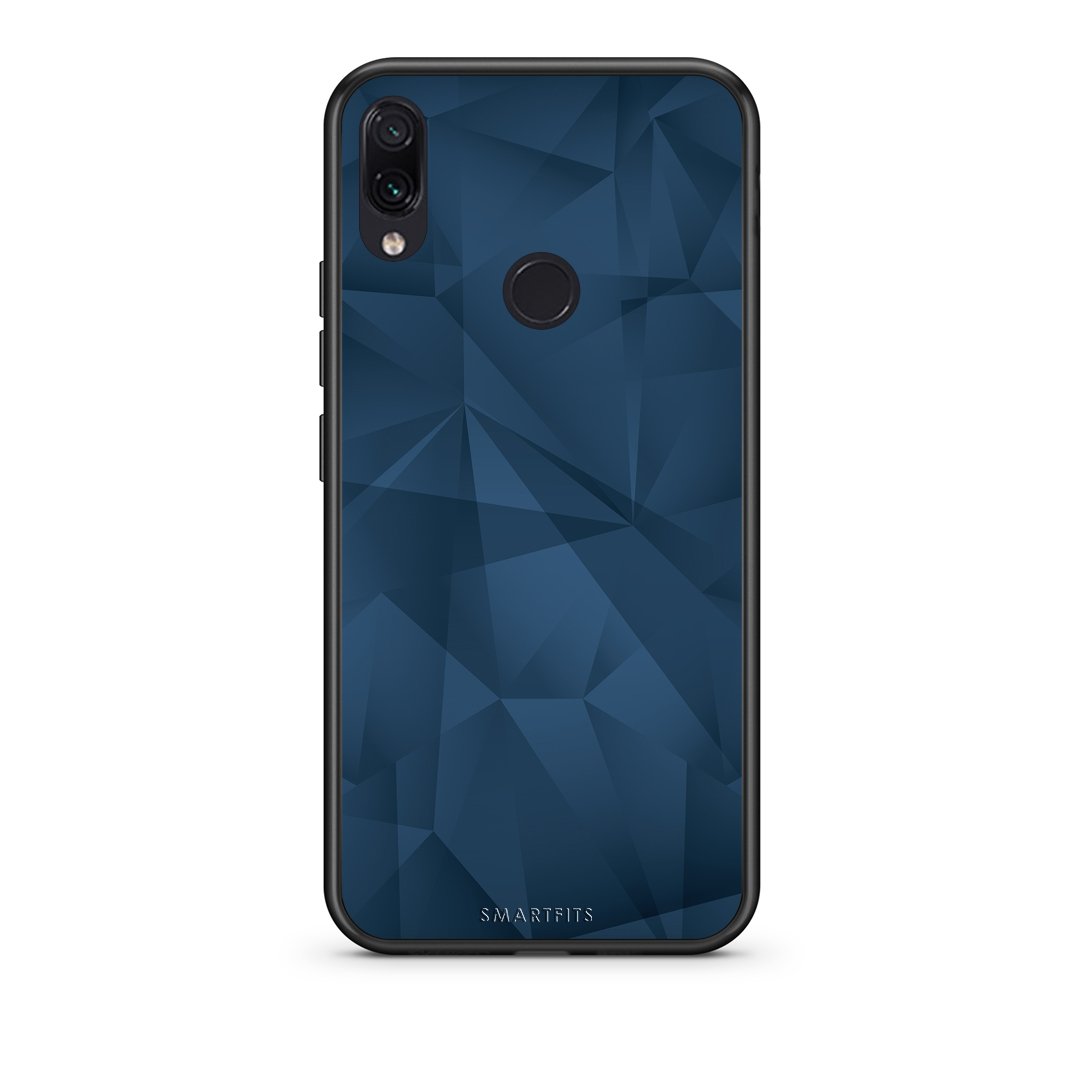 39 - Xiaomi Redmi Note 7  Blue Abstract Geometric case, cover, bumper