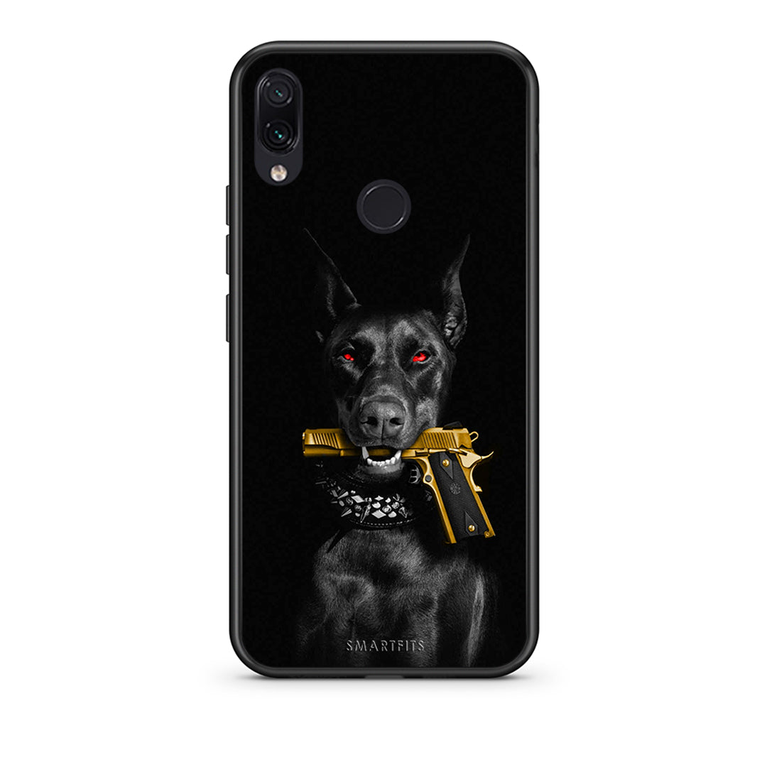 Xiaomi Redmi Note 7 Golden Gun Θήκη Αγίου Βαλεντίνου από τη Smartfits με σχέδιο στο πίσω μέρος και μαύρο περίβλημα | Smartphone case with colorful back and black bezels by Smartfits