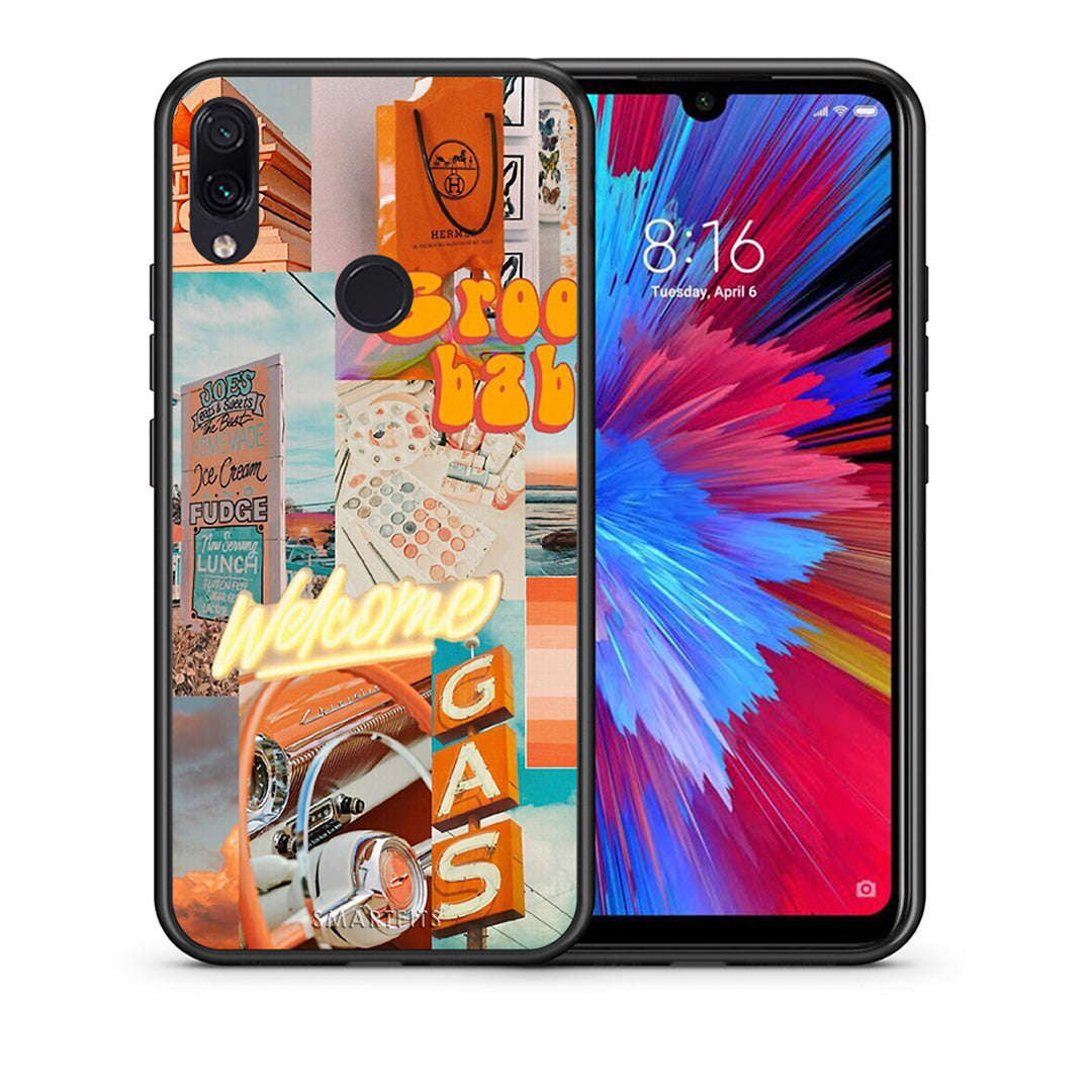 Θήκη Αγίου Βαλεντίνου Xiaomi Redmi Note 7 Groovy Babe από τη Smartfits με σχέδιο στο πίσω μέρος και μαύρο περίβλημα | Xiaomi Redmi Note 7 Groovy Babe case with colorful back and black bezels