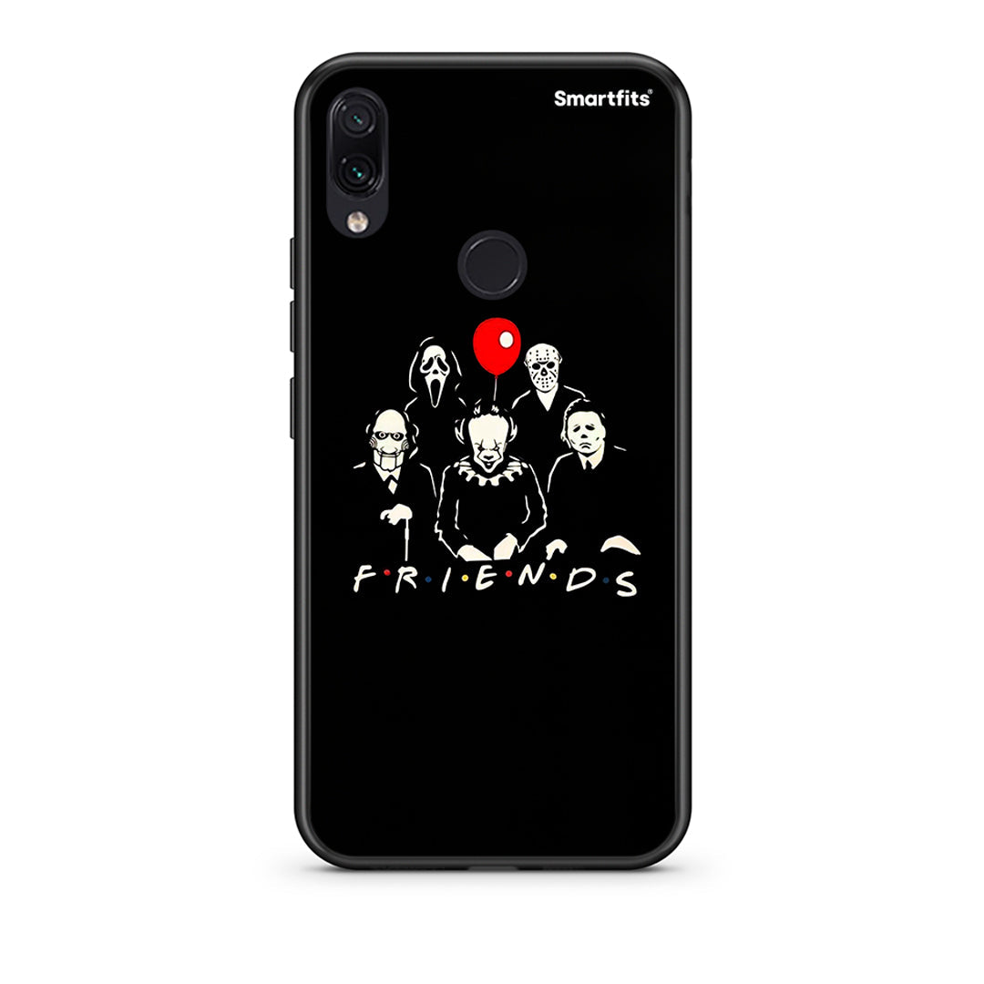 Xiaomi Redmi Note 7 Halloween Friends Θήκη από τη Smartfits με σχέδιο στο πίσω μέρος και μαύρο περίβλημα | Smartphone case with colorful back and black bezels by Smartfits