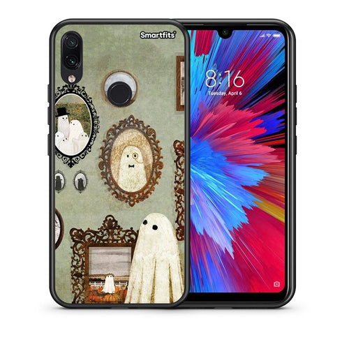 Θήκη Xiaomi Redmi Note 7 Halloween Ghost Season από τη Smartfits με σχέδιο στο πίσω μέρος και μαύρο περίβλημα | Xiaomi Redmi Note 7 Halloween Ghost Season case with colorful back and black bezels