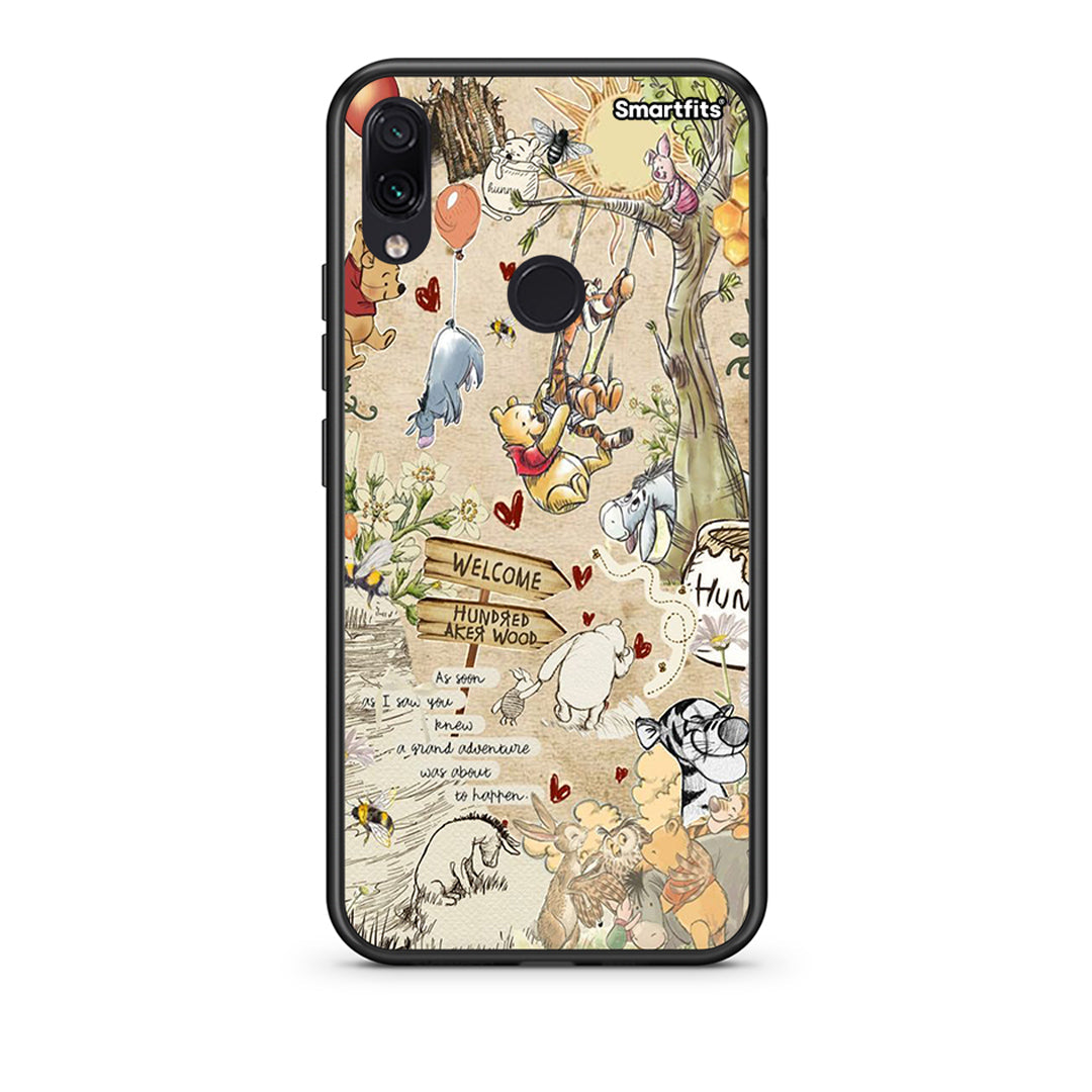 Xiaomi Redmi Note 7 Happy Friends θήκη από τη Smartfits με σχέδιο στο πίσω μέρος και μαύρο περίβλημα | Smartphone case with colorful back and black bezels by Smartfits