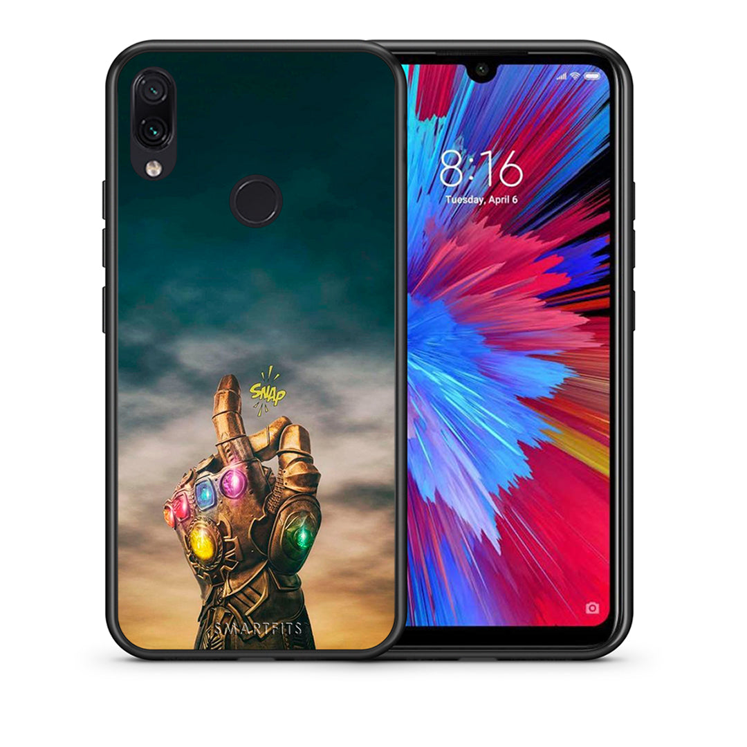 Θήκη Xiaomi Redmi Note 7 Infinity Snap από τη Smartfits με σχέδιο στο πίσω μέρος και μαύρο περίβλημα | Xiaomi Redmi Note 7 Infinity Snap case with colorful back and black bezels