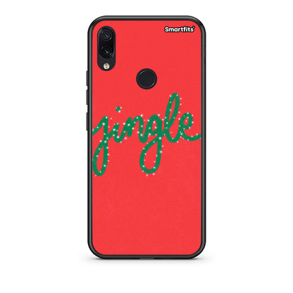 Xiaomi Redmi Note 7 Jingle Xmas θήκη από τη Smartfits με σχέδιο στο πίσω μέρος και μαύρο περίβλημα | Smartphone case with colorful back and black bezels by Smartfits