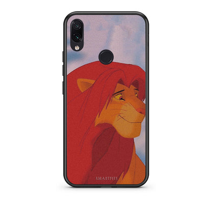 Xiaomi Redmi Note 7 Lion Love 1 Θήκη Αγίου Βαλεντίνου από τη Smartfits με σχέδιο στο πίσω μέρος και μαύρο περίβλημα | Smartphone case with colorful back and black bezels by Smartfits