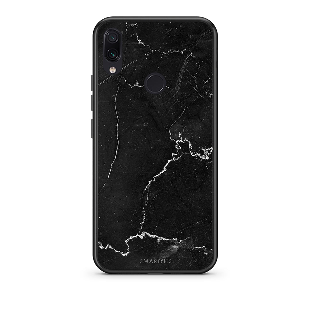 Xiaomi Redmi Note 7 Marble Black θήκη από τη Smartfits με σχέδιο στο πίσω μέρος και μαύρο περίβλημα | Smartphone case with colorful back and black bezels by Smartfits