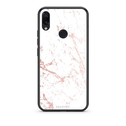 116 - Xiaomi Redmi Note 7  Pink Splash Marble case, cover, bumper