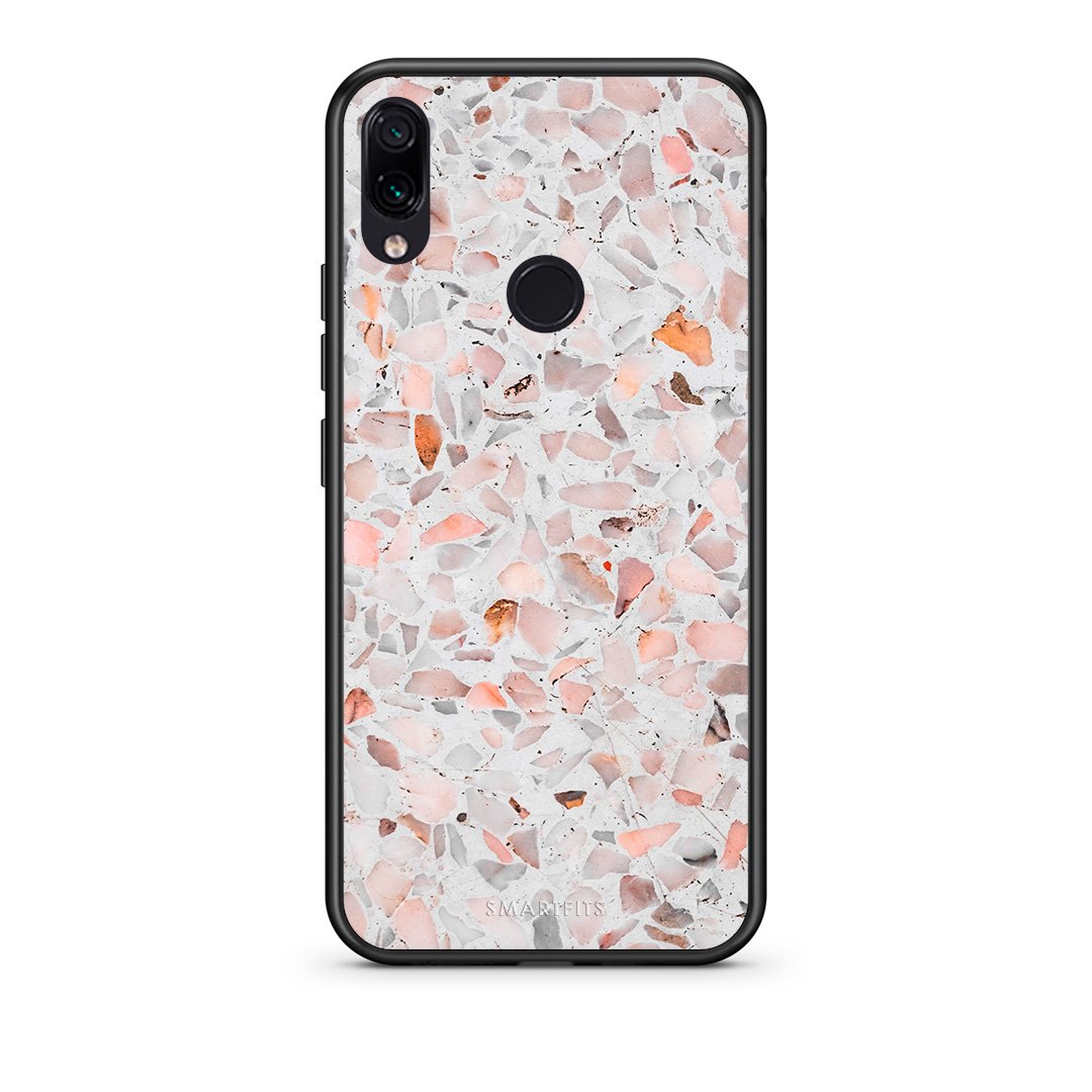 Xiaomi Redmi Note 7 Marble Terrazzo θήκη από τη Smartfits με σχέδιο στο πίσω μέρος και μαύρο περίβλημα | Smartphone case with colorful back and black bezels by Smartfits