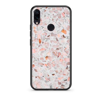 Xiaomi Redmi Note 7 Marble Terrazzo θήκη από τη Smartfits με σχέδιο στο πίσω μέρος και μαύρο περίβλημα | Smartphone case with colorful back and black bezels by Smartfits