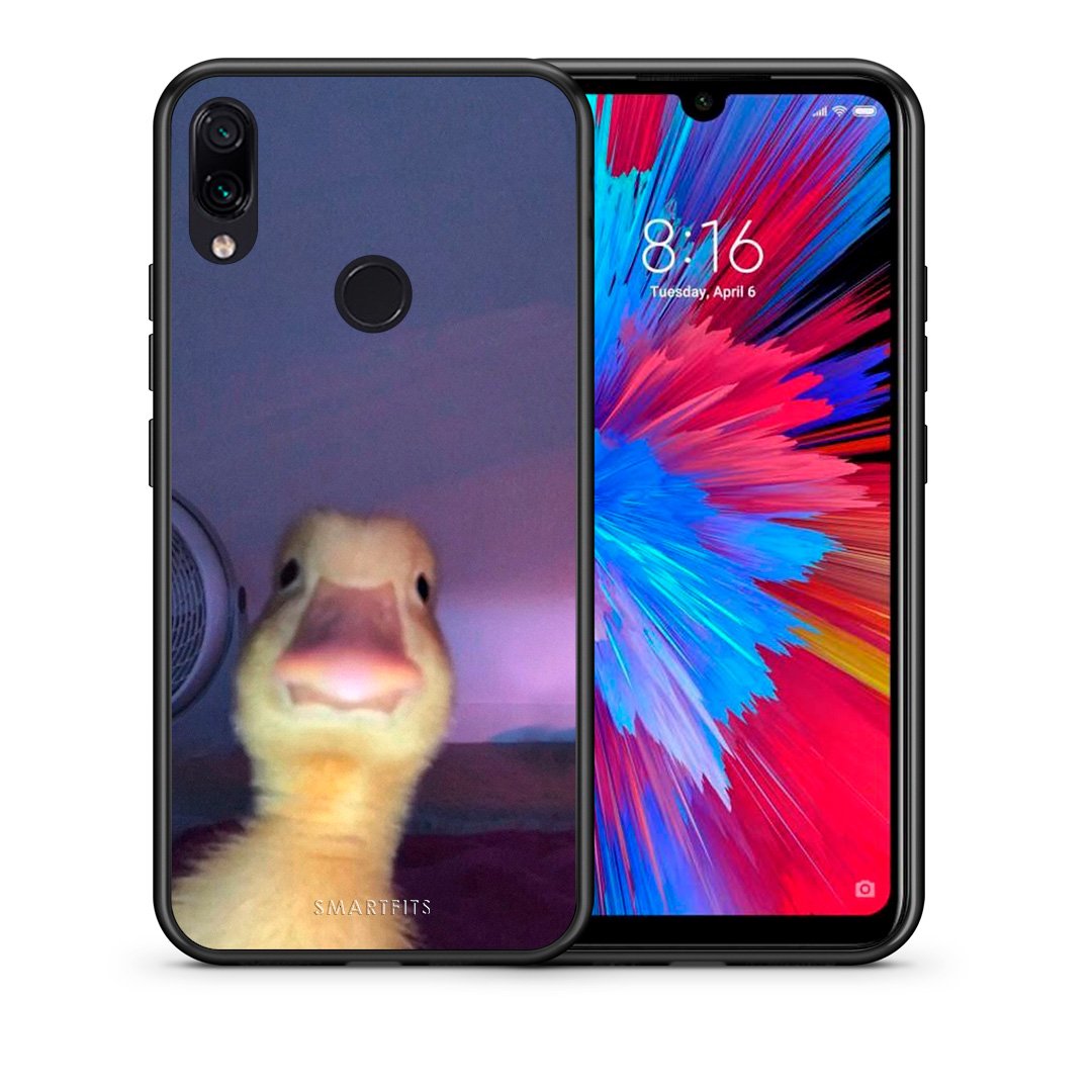 Θήκη Xiaomi Redmi Note 7 Meme Duck από τη Smartfits με σχέδιο στο πίσω μέρος και μαύρο περίβλημα | Xiaomi Redmi Note 7 Meme Duck case with colorful back and black bezels