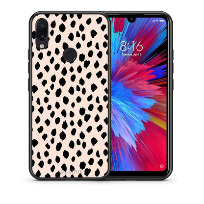 Θήκη Xiaomi Redmi Note 7 New Polka Dots από τη Smartfits με σχέδιο στο πίσω μέρος και μαύρο περίβλημα | Xiaomi Redmi Note 7 New Polka Dots case with colorful back and black bezels