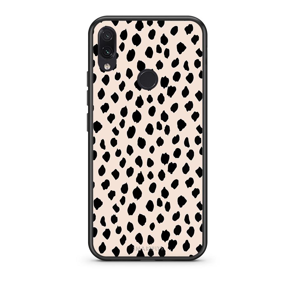 Xiaomi Redmi Note 7 New Polka Dots θήκη από τη Smartfits με σχέδιο στο πίσω μέρος και μαύρο περίβλημα | Smartphone case with colorful back and black bezels by Smartfits