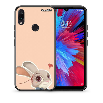 Θήκη Xiaomi Redmi Note 7 Nick Wilde And Judy Hopps Love 2 από τη Smartfits με σχέδιο στο πίσω μέρος και μαύρο περίβλημα | Xiaomi Redmi Note 7 Nick Wilde And Judy Hopps Love 2 case with colorful back and black bezels