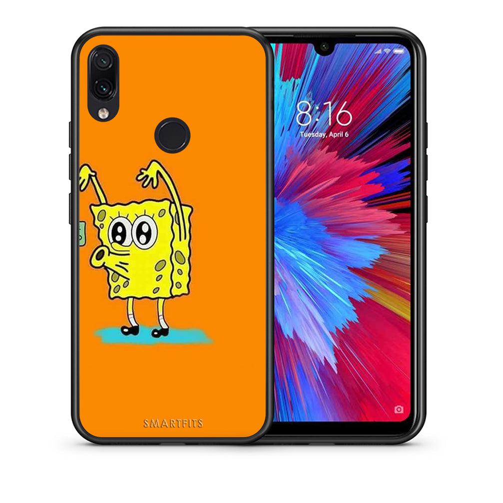 Θήκη Αγίου Βαλεντίνου Xiaomi Redmi Note 7 No Money 2 από τη Smartfits με σχέδιο στο πίσω μέρος και μαύρο περίβλημα | Xiaomi Redmi Note 7 No Money 2 case with colorful back and black bezels