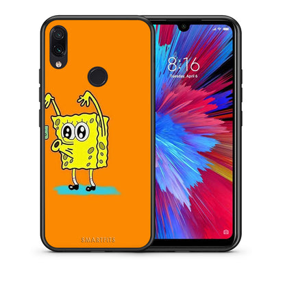 Θήκη Αγίου Βαλεντίνου Xiaomi Redmi Note 7 No Money 2 από τη Smartfits με σχέδιο στο πίσω μέρος και μαύρο περίβλημα | Xiaomi Redmi Note 7 No Money 2 case with colorful back and black bezels