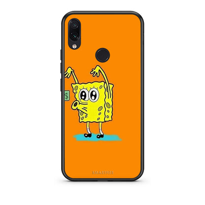 Xiaomi Redmi Note 7 No Money 2 Θήκη Αγίου Βαλεντίνου από τη Smartfits με σχέδιο στο πίσω μέρος και μαύρο περίβλημα | Smartphone case with colorful back and black bezels by Smartfits