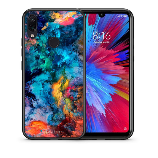 Θήκη Xiaomi Redmi Note 7 Crayola Paint από τη Smartfits με σχέδιο στο πίσω μέρος και μαύρο περίβλημα | Xiaomi Redmi Note 7 Crayola Paint case with colorful back and black bezels