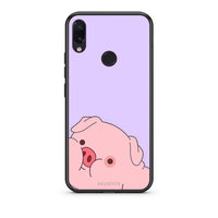 Thumbnail for Xiaomi Redmi Note 7 Pig Love 2 Θήκη Αγίου Βαλεντίνου από τη Smartfits με σχέδιο στο πίσω μέρος και μαύρο περίβλημα | Smartphone case with colorful back and black bezels by Smartfits