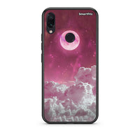 Thumbnail for Xiaomi Redmi Note 7 Pink Moon Θήκη από τη Smartfits με σχέδιο στο πίσω μέρος και μαύρο περίβλημα | Smartphone case with colorful back and black bezels by Smartfits