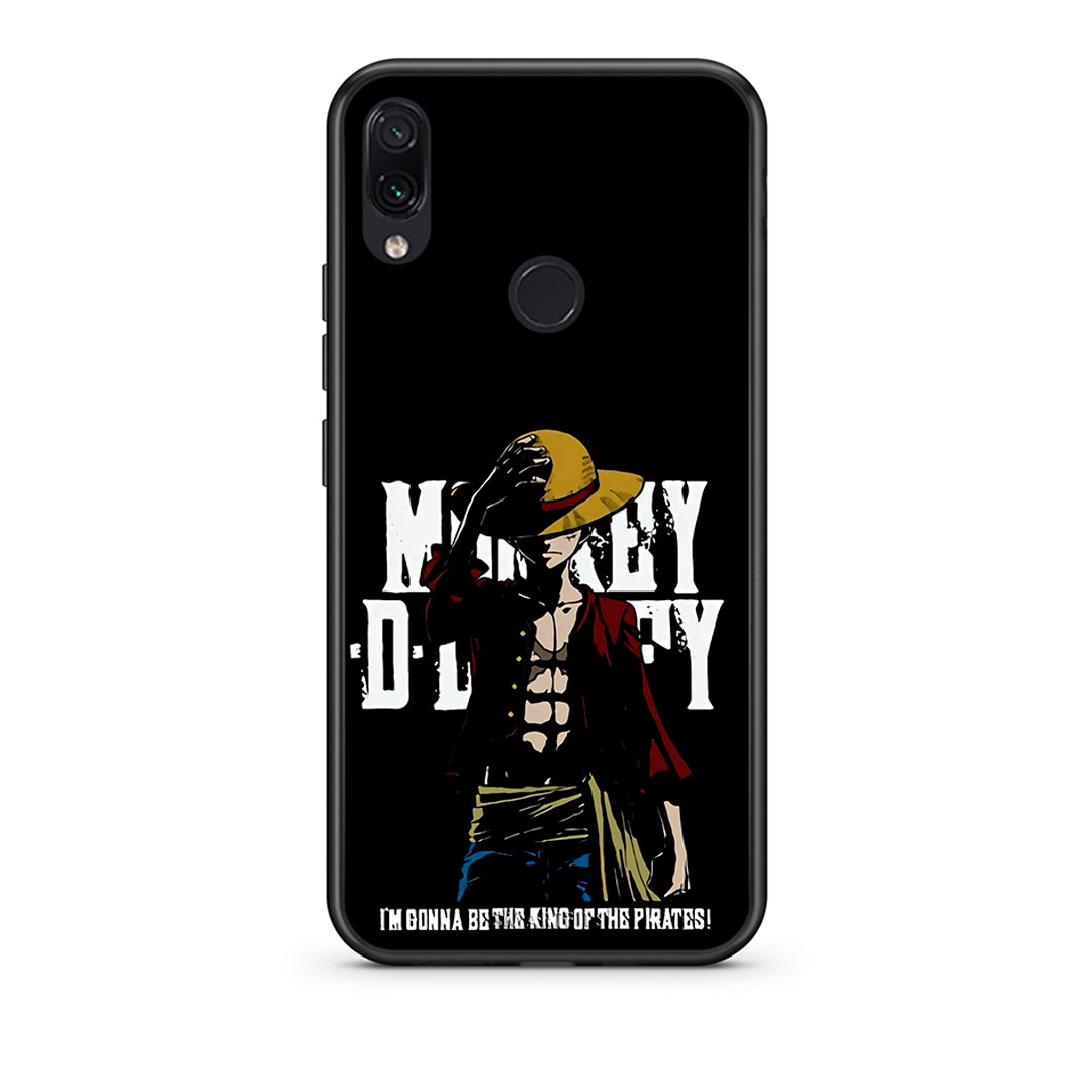 Xiaomi Redmi Note 7 Pirate King θήκη από τη Smartfits με σχέδιο στο πίσω μέρος και μαύρο περίβλημα | Smartphone case with colorful back and black bezels by Smartfits