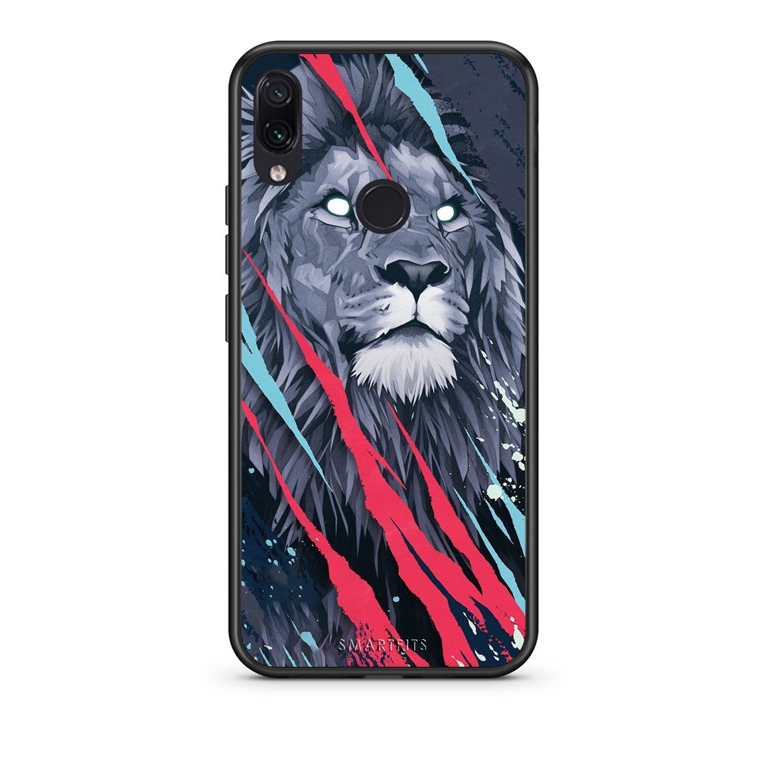 4 - Xiaomi Redmi Note 7 Lion Designer PopArt case, cover, bumper