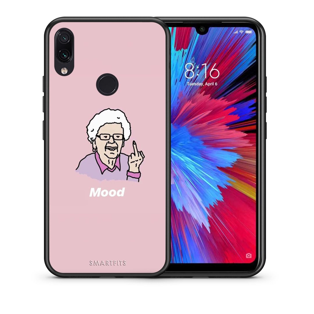 Θήκη Xiaomi Redmi Note 7 Mood PopArt από τη Smartfits με σχέδιο στο πίσω μέρος και μαύρο περίβλημα | Xiaomi Redmi Note 7 Mood PopArt case with colorful back and black bezels