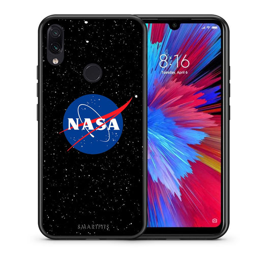 Θήκη Xiaomi Redmi Note 7 NASA PopArt από τη Smartfits με σχέδιο στο πίσω μέρος και μαύρο περίβλημα | Xiaomi Redmi Note 7 NASA PopArt case with colorful back and black bezels