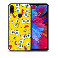 Thumbnail for Θήκη Xiaomi Redmi Note 7 Sponge PopArt από τη Smartfits με σχέδιο στο πίσω μέρος και μαύρο περίβλημα | Xiaomi Redmi Note 7 Sponge PopArt case with colorful back and black bezels